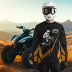 Personalized ATV Motocross Jersey For Adult & + Orange Quad Bike Shirt Off-Road ATV MX Racing