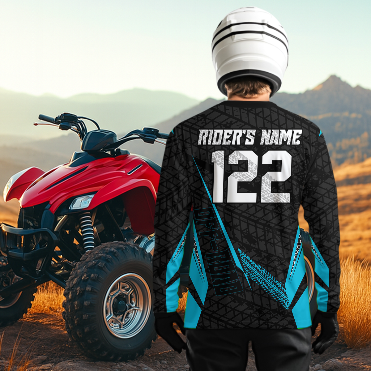 Personalized ATV Motocross Jersey For Adult & + Custom Quad Bike Shirt Off-Road ATV MX Racing