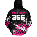 Custom Pink Girls ATV Motocross Hoodie Racing Shirts Off-Road Quad Bike Hoodies
