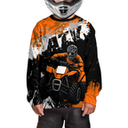 Orange ATV Motocross Jersey Personalized + Adult& Quad Bike Shirt Atv Mx Off-Road Dirt Bike