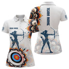 Personalized Mandala Flower Archery Target Custom Archery Polo Shirts, Archery Jerseys