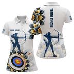Mandala Flower Archery Custom Name Archery Polo Shirts, Archery Jerseys