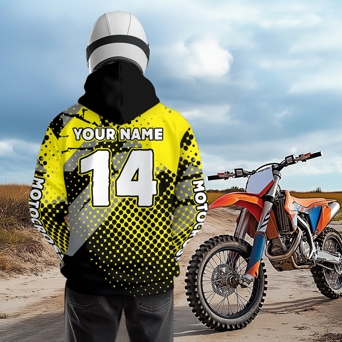 Eagle Motocross Hoodie Dirt Bike Racing Hoodie Custom Riding Shirt