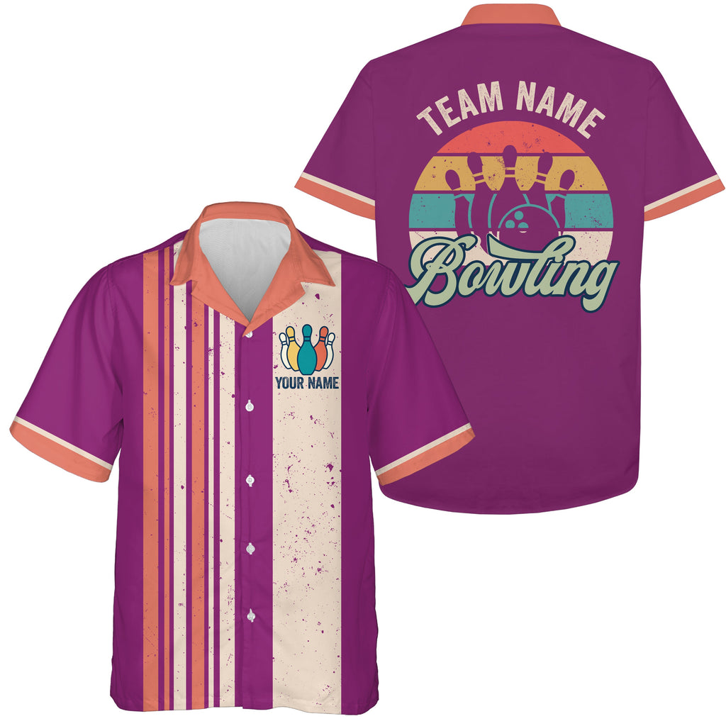 Custom Retro Bowling Shirts And, Custom Bowling Team Shirts A73