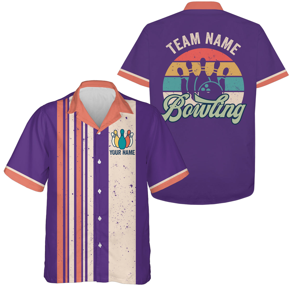 Custom Retro Bowling Shirts And, Custom Bowling Team Shirts A73