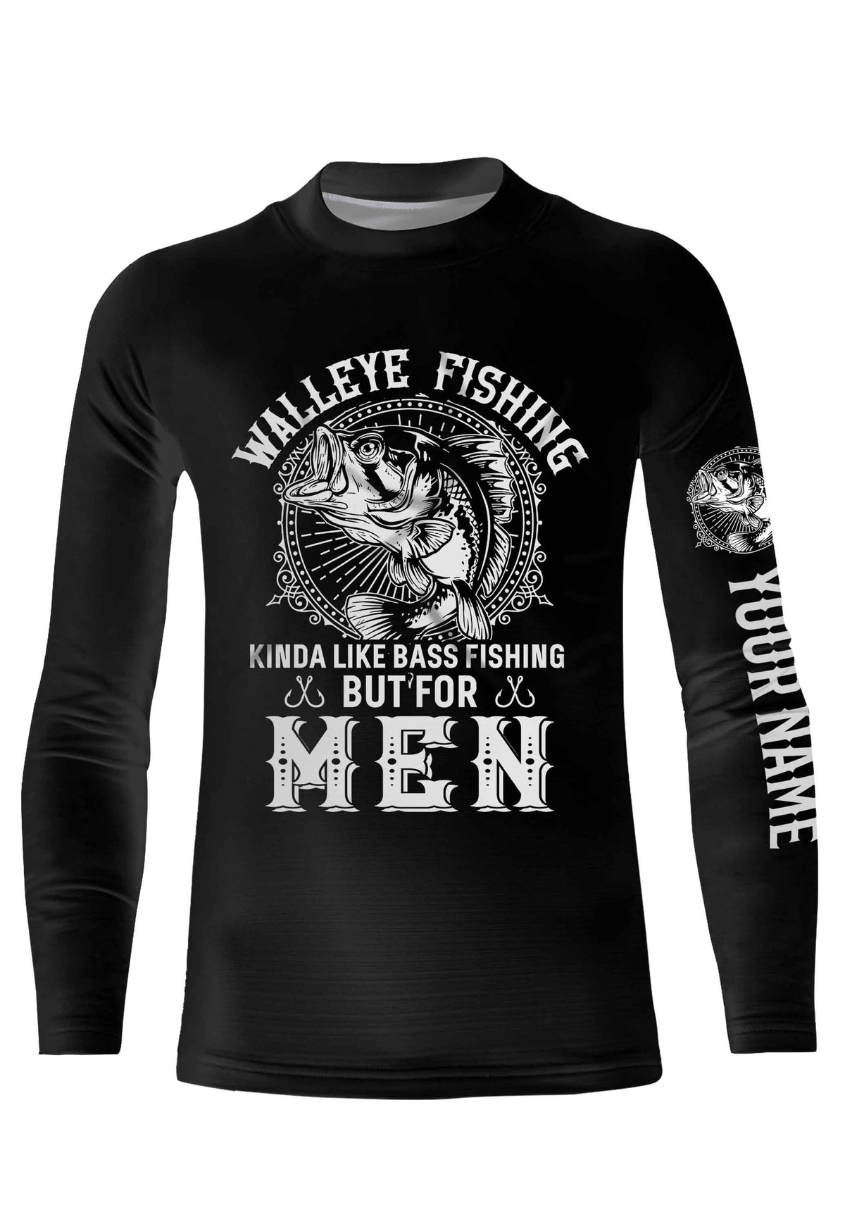 Walleye Fishing Funny Quote Custom Name Fishing Shirt Personalized Gift