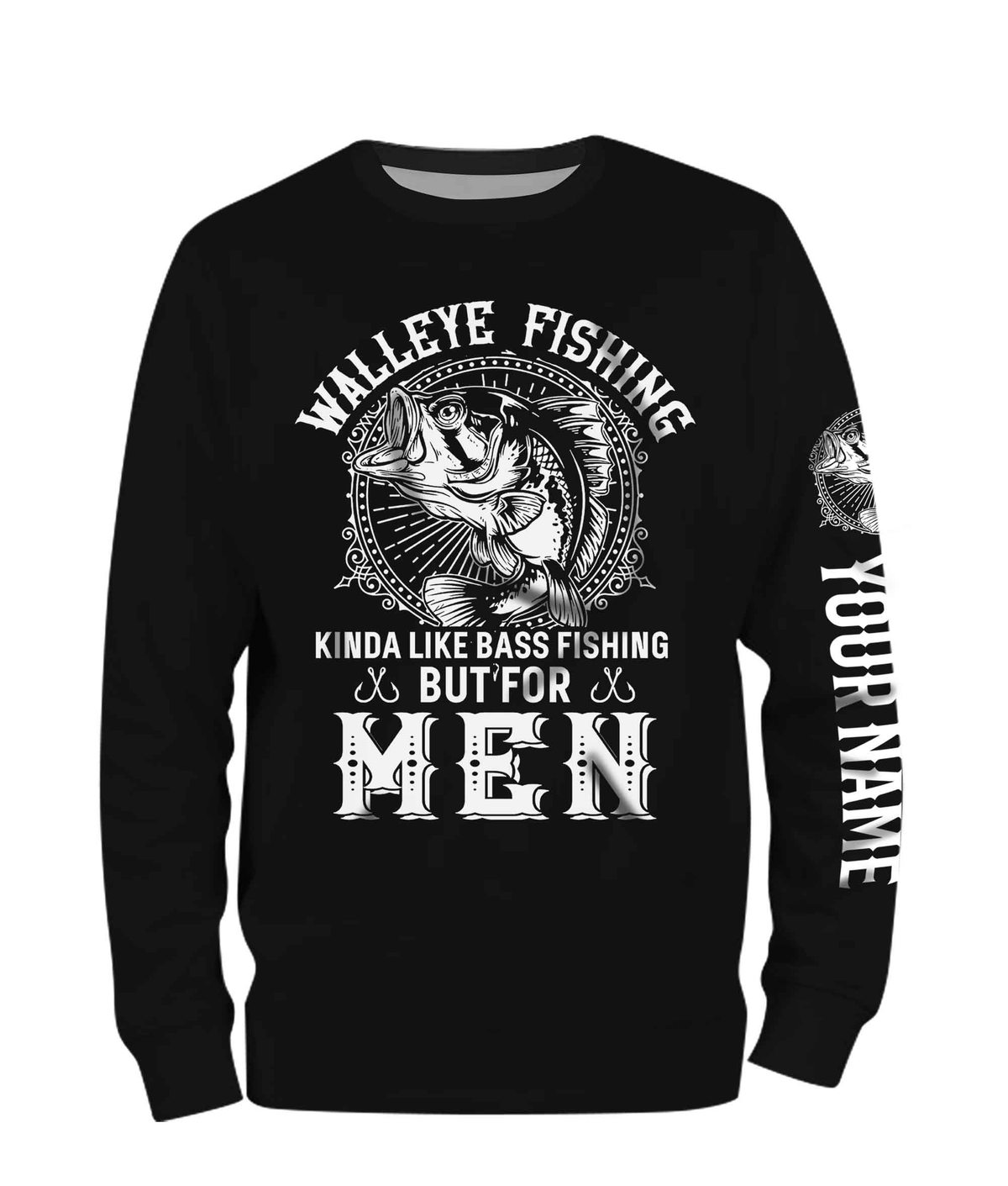 Walleye Fishing Funny Quote Custom Name Fishing Shirt Personalized Gift