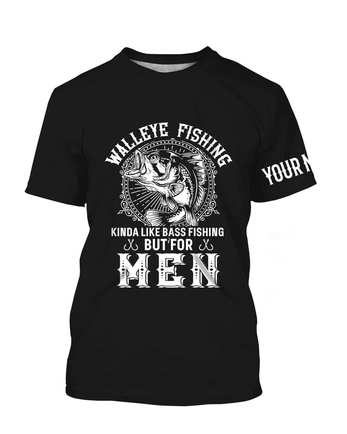 Walleye Fishing Funny Quote Custom Name Fishing Shirt Personalized Gift