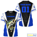 Personalized Bass Fishing Sport Jerseys, Bass Fishing Long Sleeve Tournament Shirts