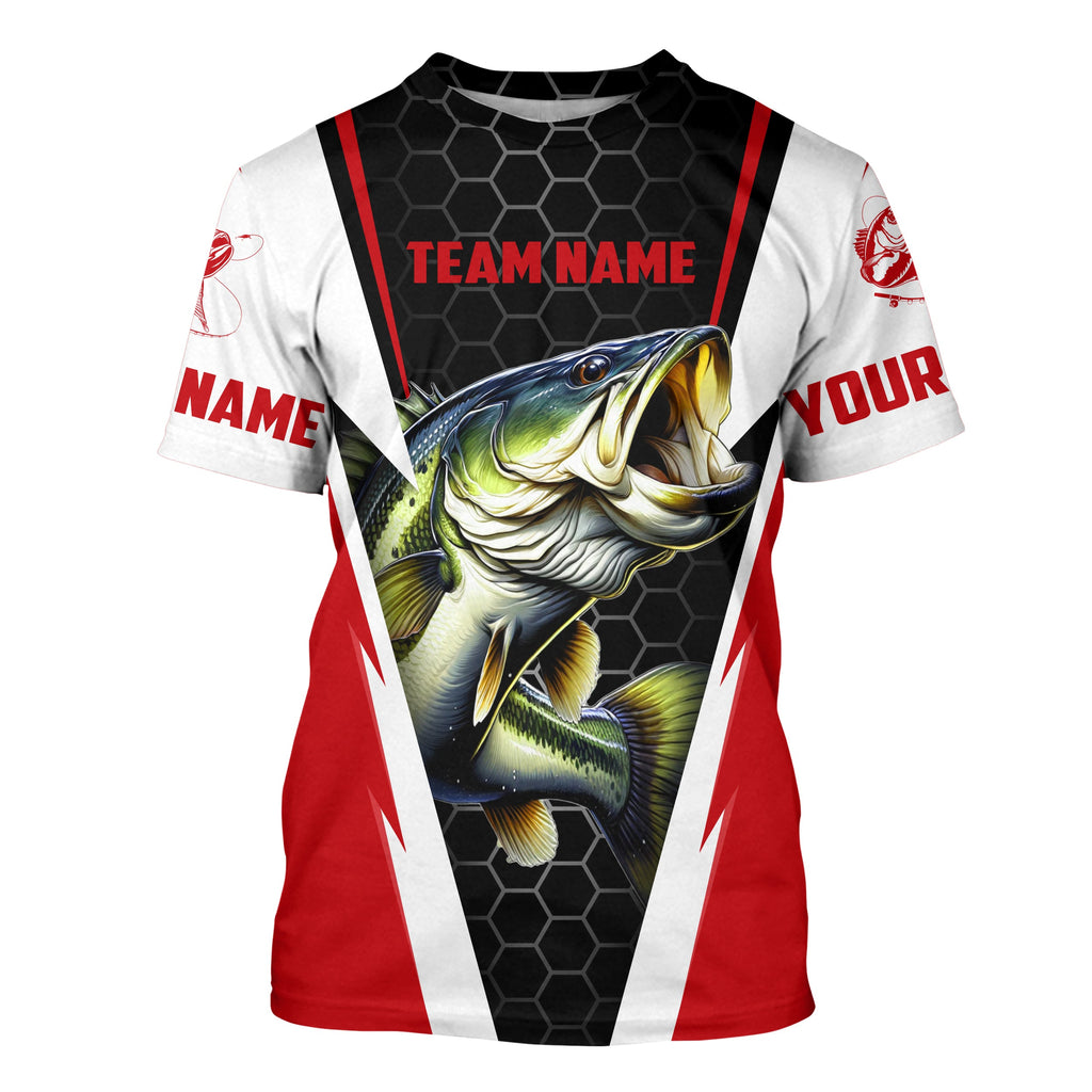 Custom Bass Fishing jerseys for Fishing team, Largemouth Bass Long sleeve Fishing Shirts