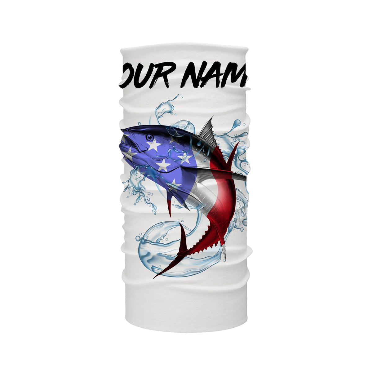 Tuna Fishing American Flag Custom performance Long Sleeve Fishing Shirts, Patriotic Fishing gifts