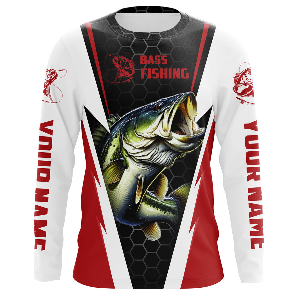 Personalized Bass Fishing jerseys, Bass Fishing Long Sleeve Fishing tournament shirts