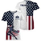 Custom American Flag Pickleball T-Shirts, Patriotic Pickleball League Shirt