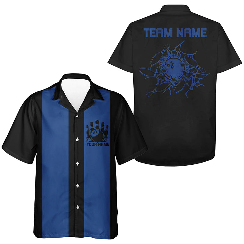 Personalized Hawaiian Vintage Bowling Shirts And, Retro Bowling Shirt For Bowling Team