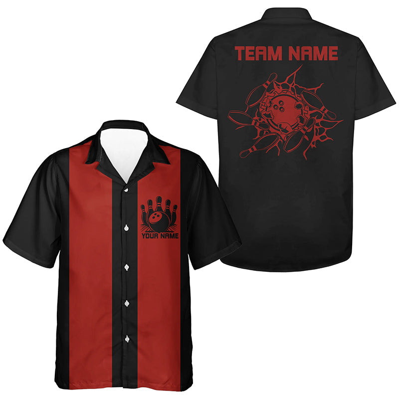 Personalized Hawaiian Vintage Bowling Shirts And, Retro Bowling Shirt For Bowling Team