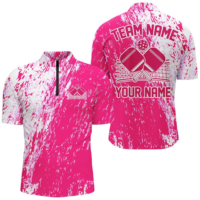 Custom Pink Pickleball Team Shirts Uniform, 'S Pickleball Outfit Pickleball Apparel