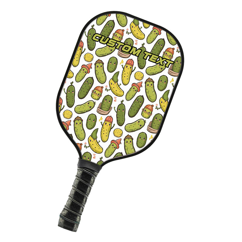 Cute Pickles Cucumbers Custom Cute Pickleball Paddle, Funny Pickleball Paddles And