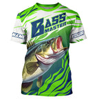 Personalized Bass master Fishing jerseys, Largemouth Bass Long sleeve performance Fishing Shirts