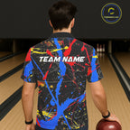 Personalized Colorful Bowling Hawaiian Shirts, Custom Name Bowling Team Jerseys