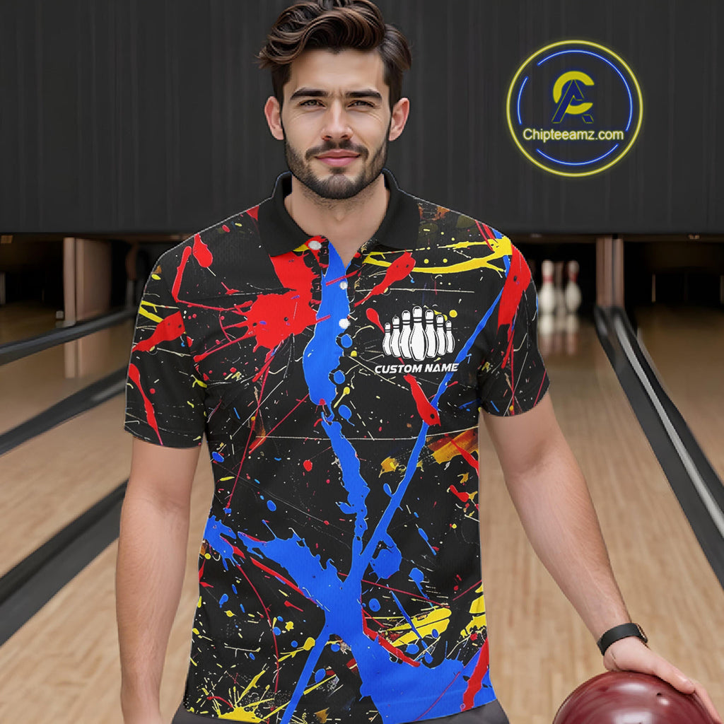 Personalized Colorful Bowling Shirts And, Custom Name Bowling Team Jerseys