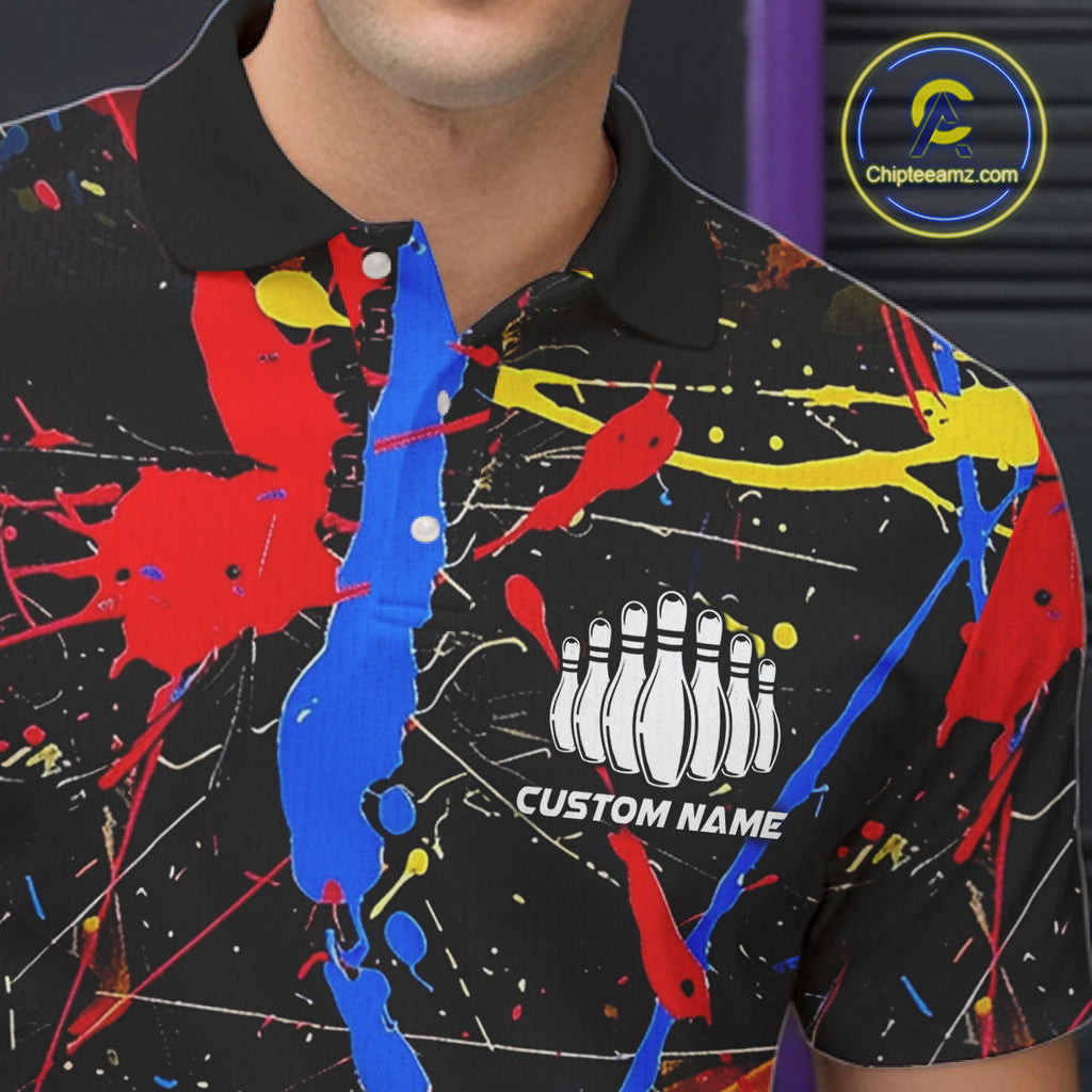 Personalized Colorful Bowling Shirts And, Custom Name Bowling Team Jerseys