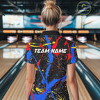 Personalized Colorful Bowling Shirts, Custom Name Bowling Team Jerseys