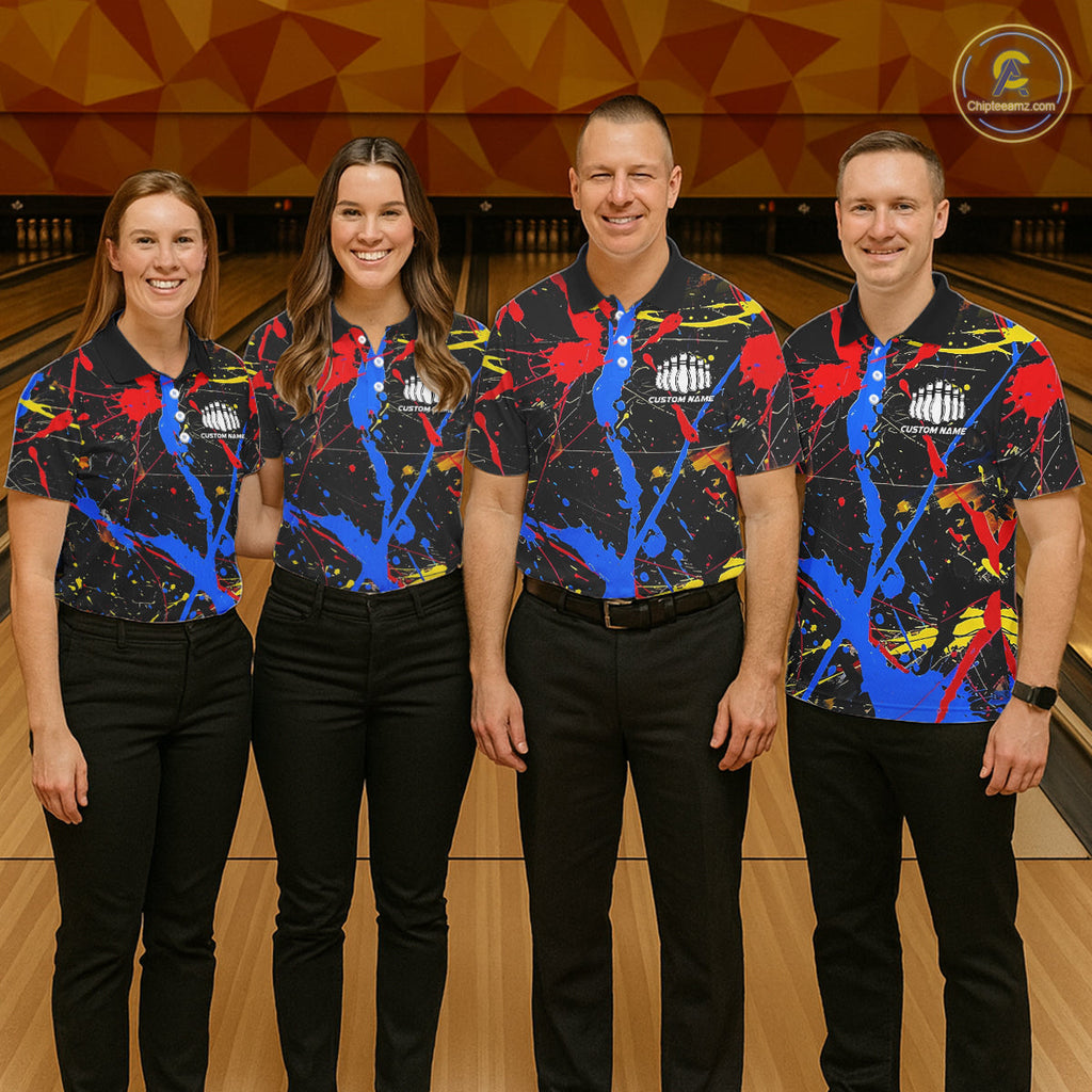 Personalized Colorful Bowling Shirts And, Custom Name Bowling Team Jerseys