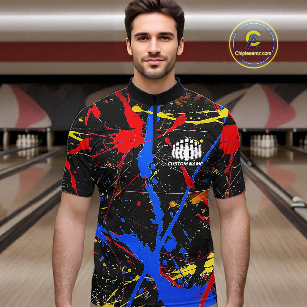 Personalized Colorful Bowling Shirts And, Custom Name Bowling Team Jerseys