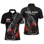 Multi-Color Dragon Bowling Shirts, With Personalized Name, Team'S Name