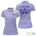 Custom Vintage Purple Pickleball Team Polo Shirts, Pickleball Jerseys