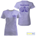 Custom Vintage Purple Pickleball Team T-Shirts, Pickleball Jerseys
