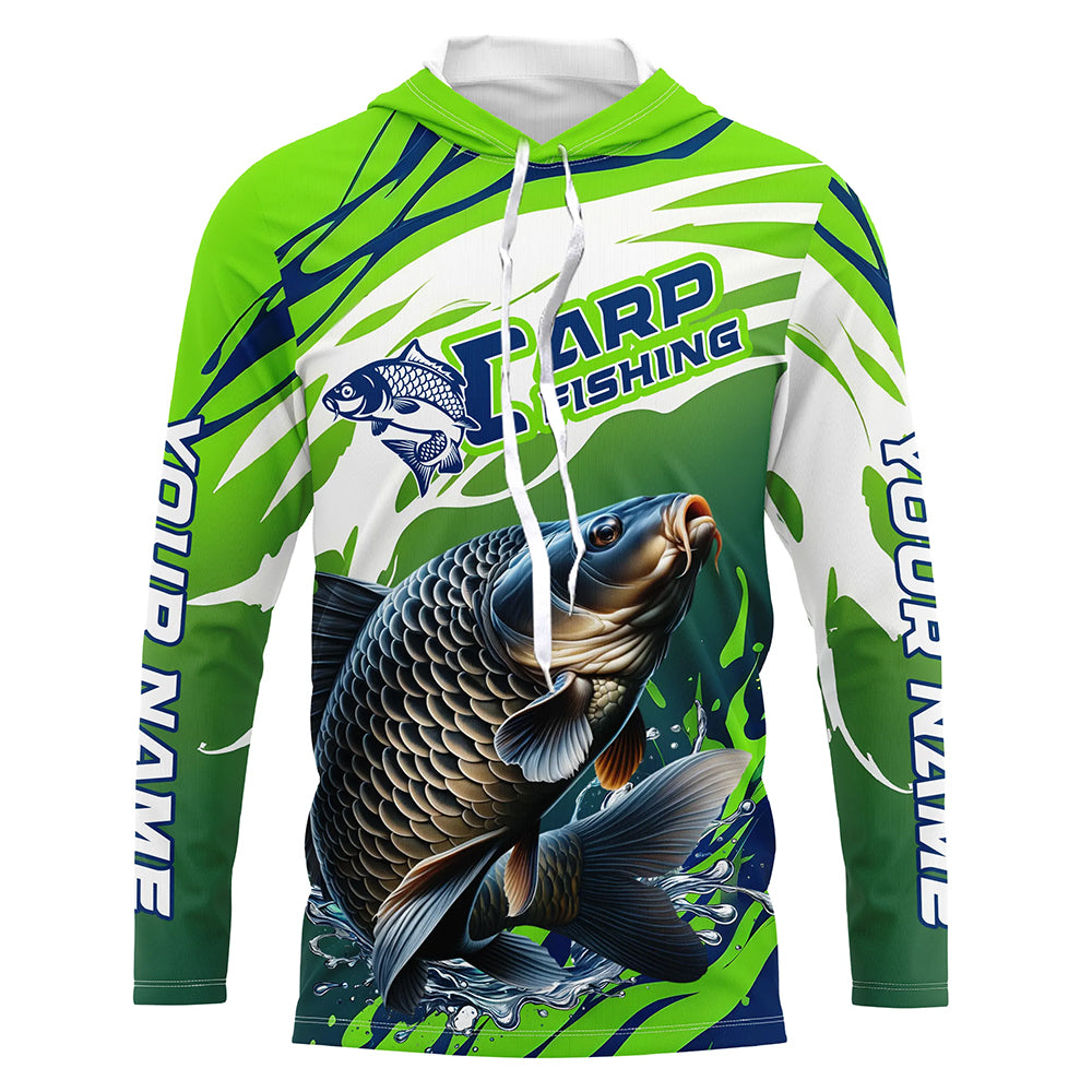 Carp Fishing Custom Long Sleeve Fishing Shirts, Carp Fishing Tournament Shirts Fishing Jerseys