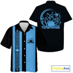Custom Name Retro Bowling Team Shirt, Vintage Bowling Button Up Hawaiian Shirt