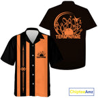 Custom Name Retro Bowling Team Shirt, Matching Bowling League Shirt For Bowlers