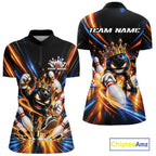 Custom Funny Crown Bowling Team Quarter-Zip Shirt, Bowling Queen Jersey