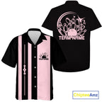 Custom Classic Vintage Bowling Team Shirts, 50S Retro Bowling Button Up Shirt