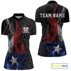 Custom Patriotic Texas Flag Smoke Flame Dart Jersey, Dart Team Quarter-Zip Shirt