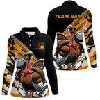 Black And Yellow Camo Custom Funny Turkey Bowling Shirts, Thanksgiving Bowling