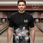 Custom Smoke Bowling Shirts, Bowling Uniform Team Bowling Jerseys