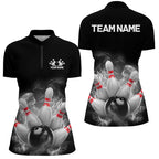 Custom Smoke Bowling Shirts, Bowling Uniform Team Bowling Jerseys