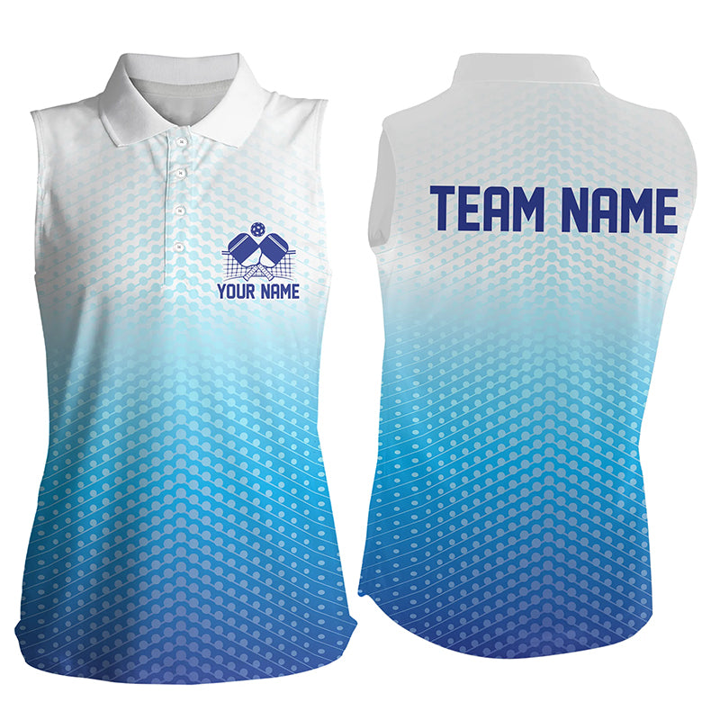 Custom Blue Pickleball Shirts, Pickleball Team Shirt With Name Pickleball Jerseys