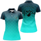 Bowling Heartbeat Pulse Line Blue Argyle Custom Bowling Team Shirts