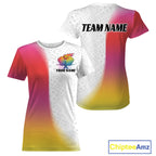 Custom Colorful Pickleball Pattern Pickleball T-Shirts, Pickleball League