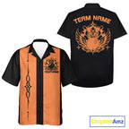 Custom Bowling King And Queen Retro Team Shirt, Matching Bowling League Shirt