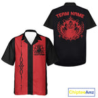 Custom Bowling King And Queen Retro Team Shirt, Matching Bowling League Shirt