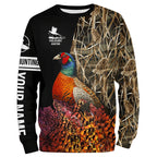 Pheasant Hunting Camo Customize Name 3D All Over Printed Shirts Personalized Hunting gifts