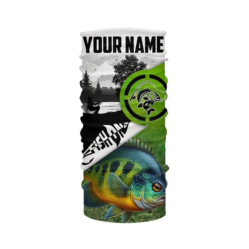Bluegill Fishing green performance fishing shirt Custom Bluegill fishing shirts jerseys