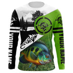 Bluegill Fishing green performance fishing shirt Custom Bluegill fishing shirts jerseys