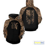 Duck hunting Waterfowl Camo American flag Custom 3D All Over Printed Shirts Personalized Hunting gift