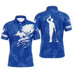 golf polo shirt custom name golf clubs pattern shirt